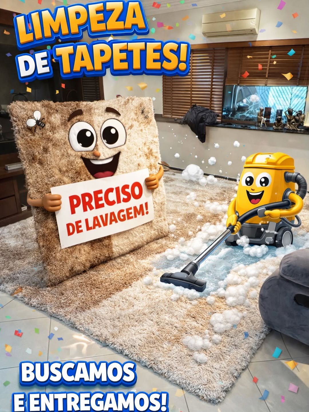 Seu tapete precisa de uma lavagem?